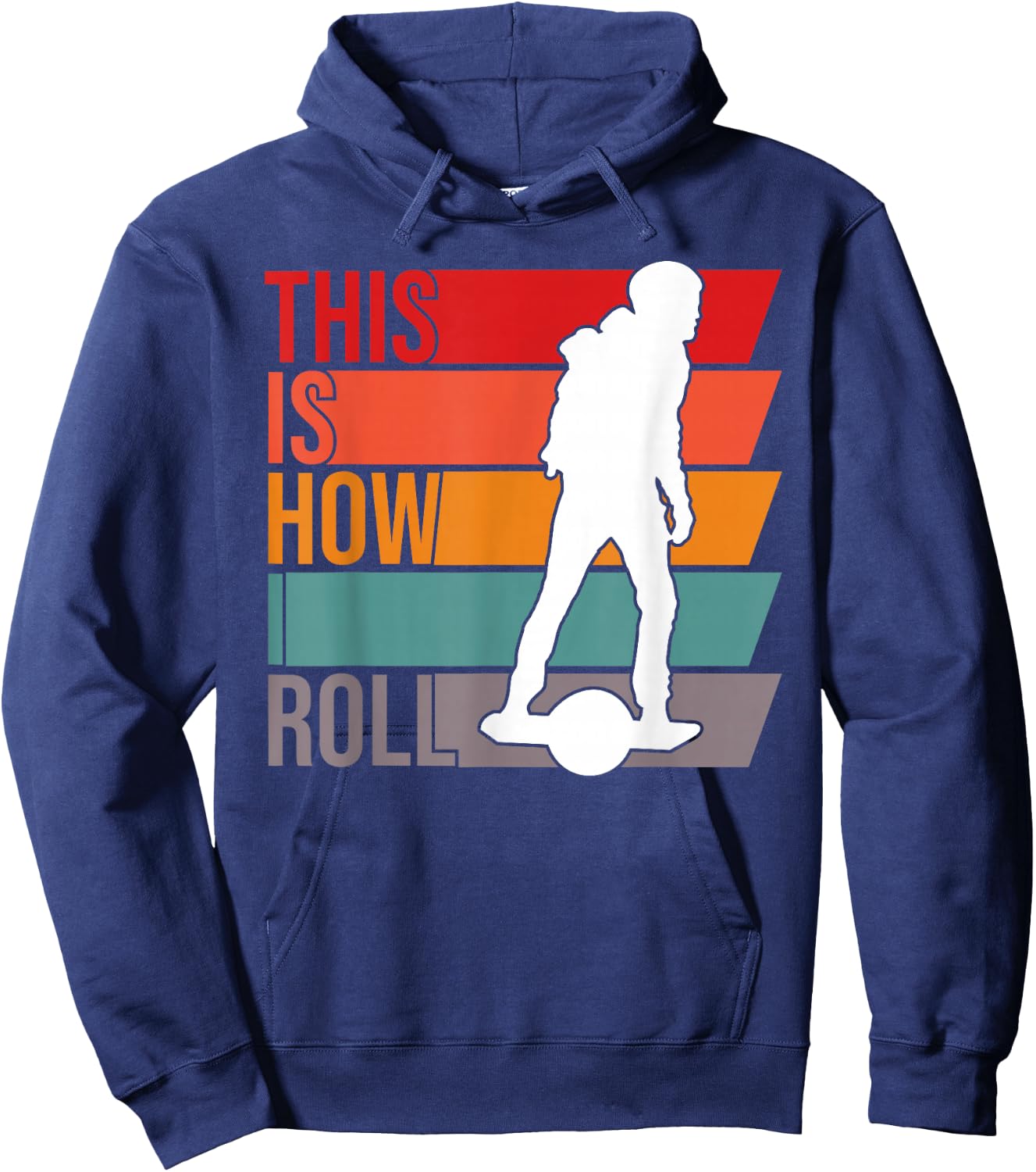 One wheel This Is How I Roll Retro Vintage Onewheel GT S Hoodie - Hoodie | Navy