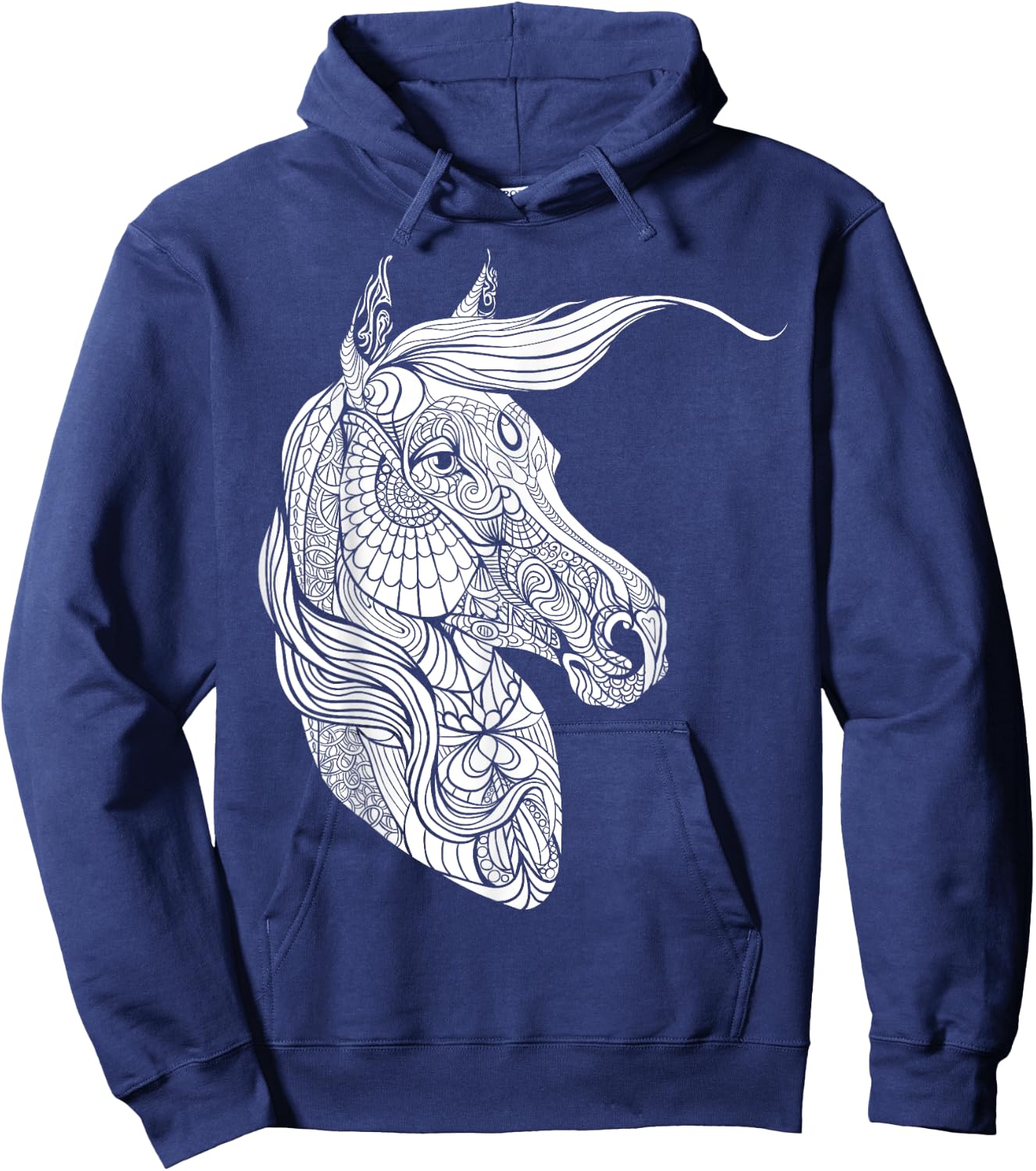 Cute horse to paint and colour for children Hoodie - Hoodie | Navy