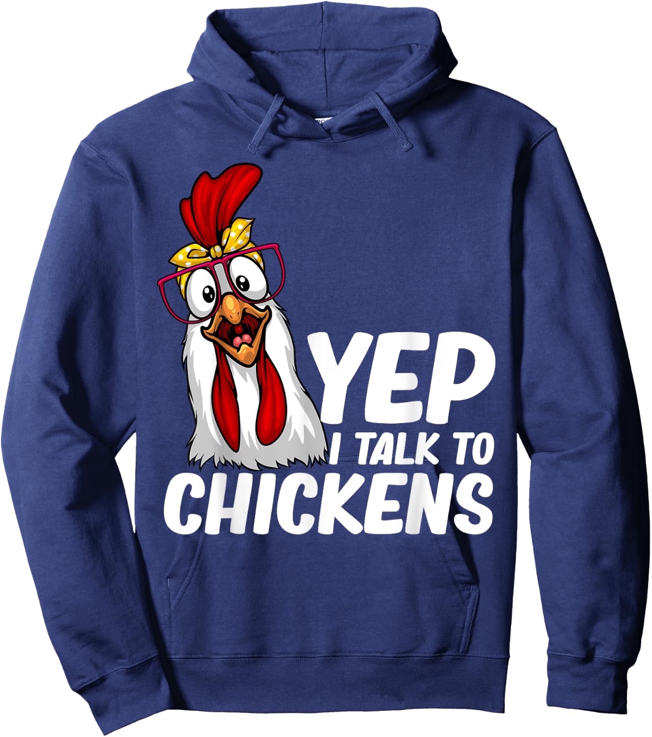 Funny Chicken Women Crazy Chicken Farmer Lovers Hoodie - Hoodie | Navy