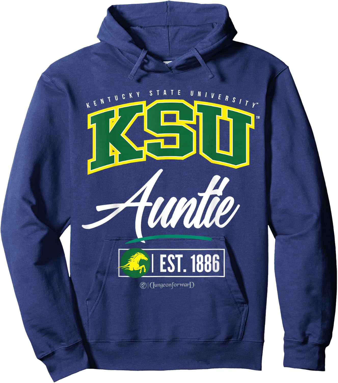 Kentucky State University - KSU HBCU Auntie Hoodie - Hoodie | Navy