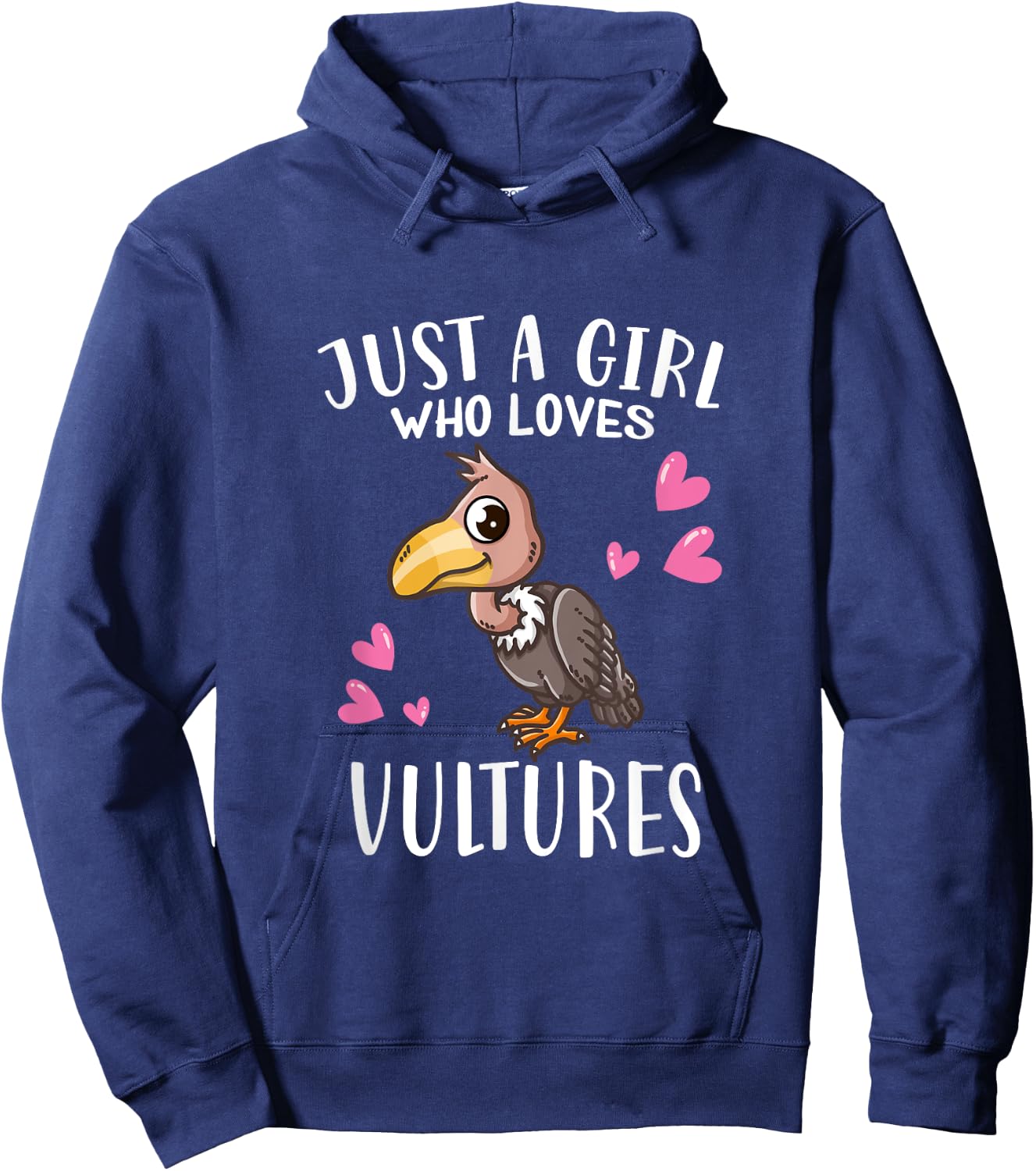 Funny Vulture Lovers Just A Girl Who Loves Vultures Hoodie - Hoodie | Navy