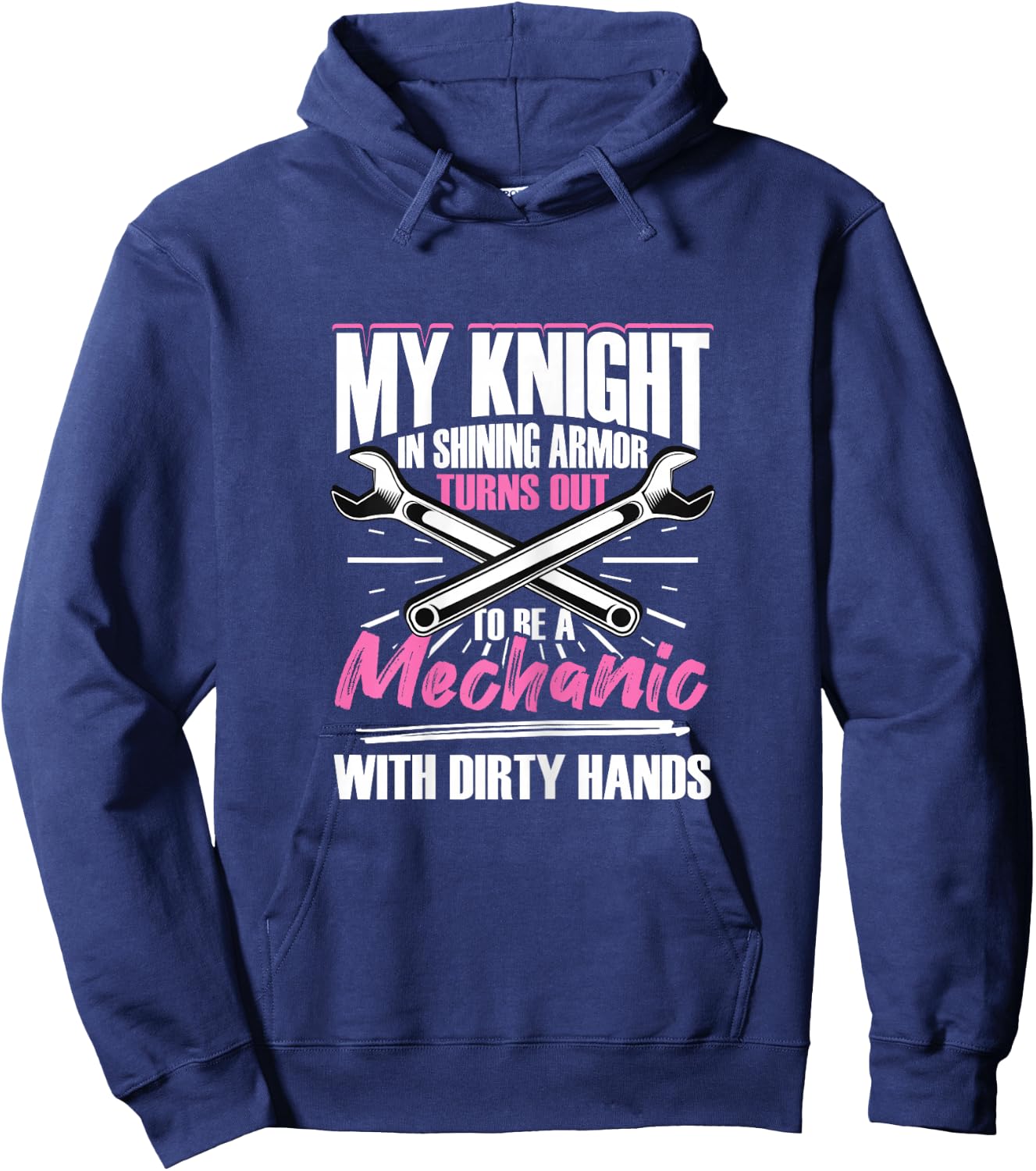 Mechanic Woman Mechanic Girlfriend Hoodie - Hoodie | Navy