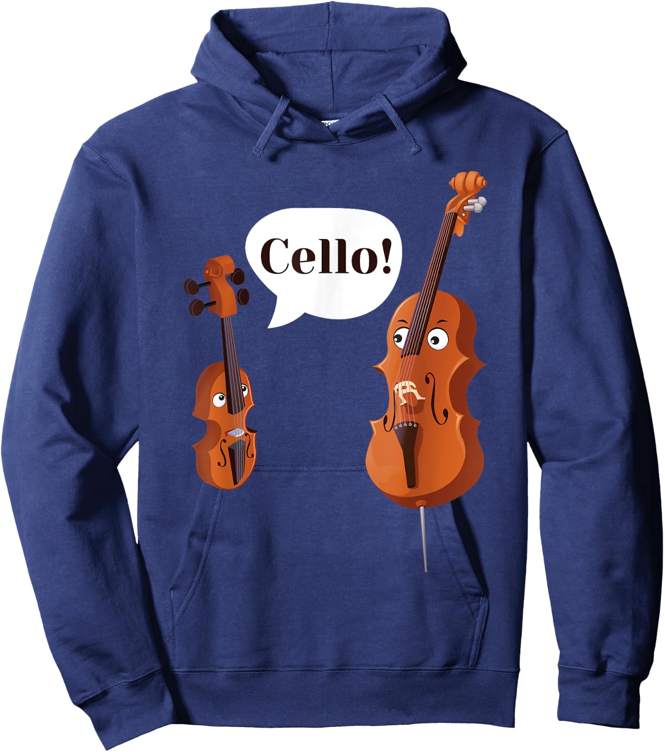 Cello Player Cellist Orchestra Musician Classical Music Hoodie - Hoodie | Navy