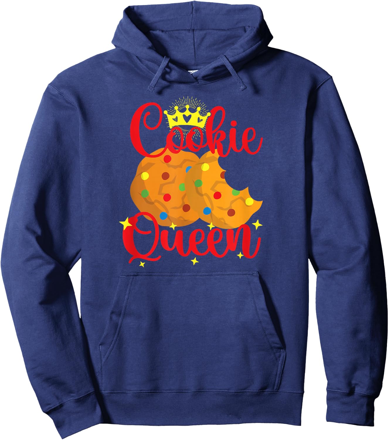 Cute Cookie Queen Chocolate Chip Cookie Gift Girls Hoodie - Hoodie | Navy