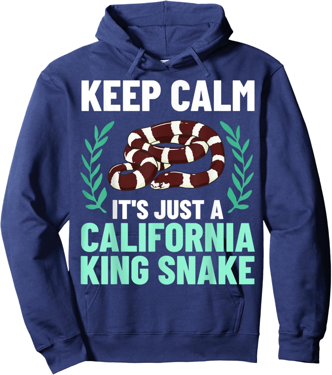 California King Snake High White Habitat Hoodie - Hoodie | Navy