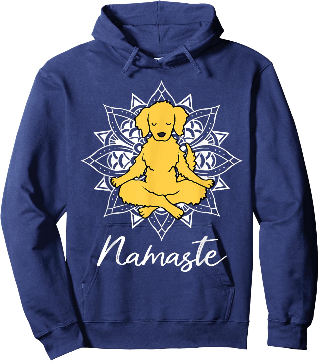 Golden Retriever Yoga for a yoga workout fan Hoodie - Hoodie | Navy