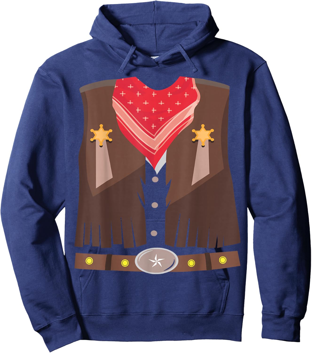 Western Cowboy Halloween Costume Men Women Kids Cowboy Hoodie - Hoodie | Navy