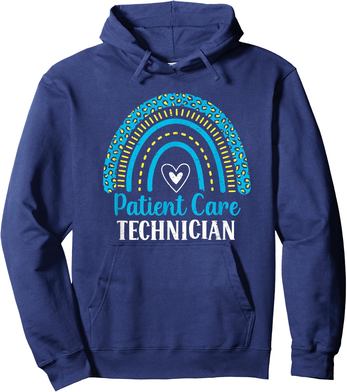 Patient Care Technician Rainbow PCT Healthcare Assistants Hoodie - Hoodie | Navy
