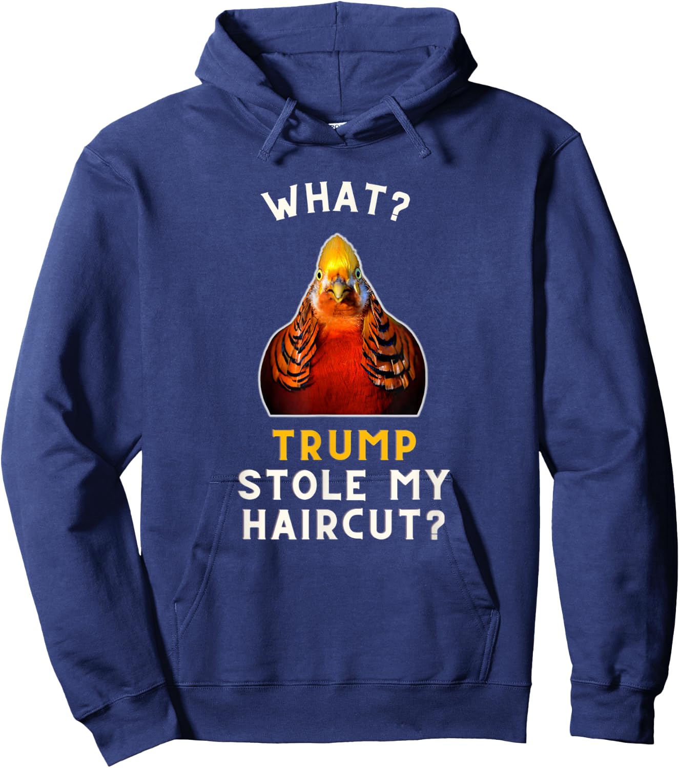 Golden pheasant Meme Bird Men Women Kids Hoodie - Hoodie | Navy