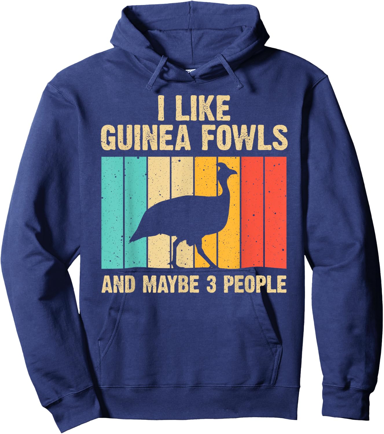 Funny Guinea Fowl Design Women Guinea Hen Bird Lover Hoodie - Hoodie | Navy