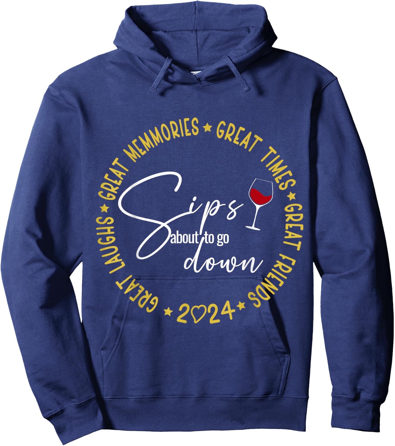 Girls Trip 2024 Weekend Birthday Vacation Matching Hoodie - Hoodie | Navy
