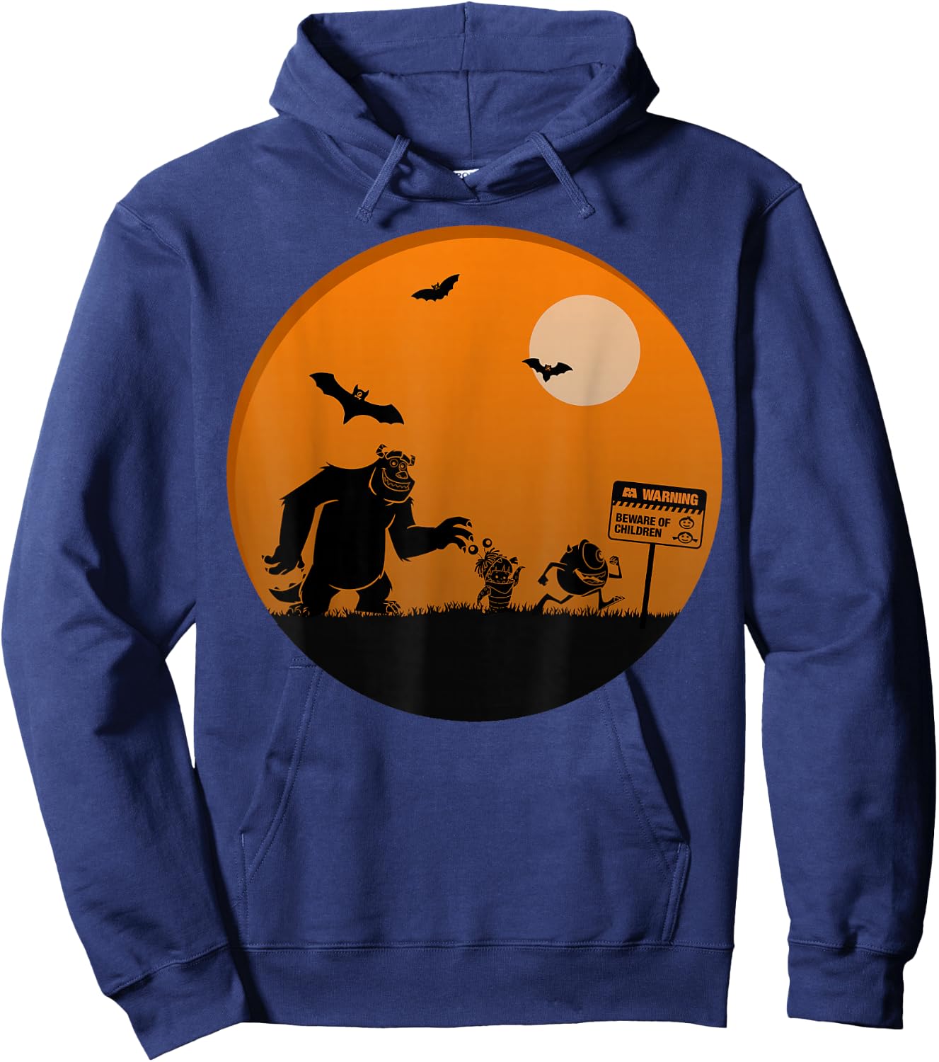Disney Pixar Monster's Inc. Group Halloween Silhouettes Hoodie - Hoodie | Navy