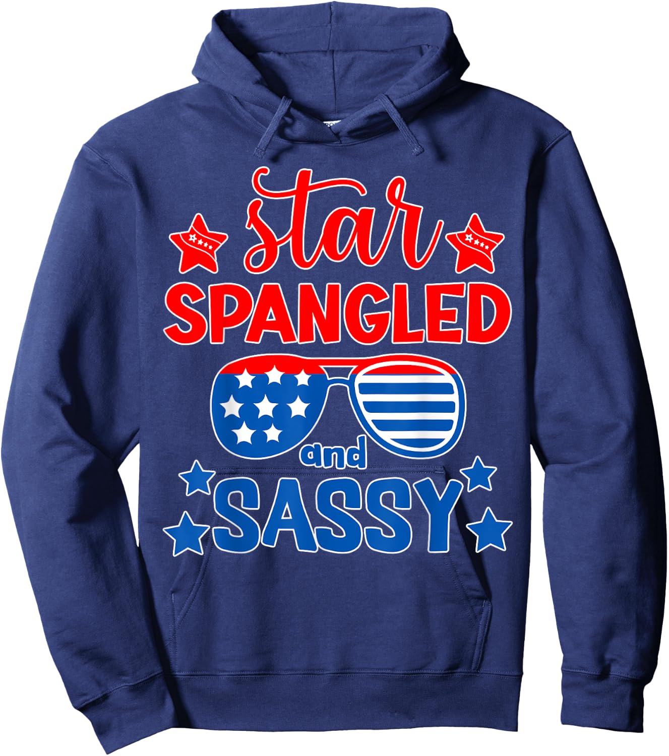 Star Spangled and Sassy Hoodie - Hoodie | Navy