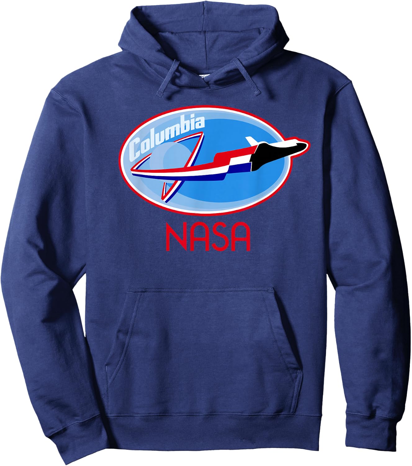 Space Shuttle Columbia NASA T Shirt Hoodie - Hoodie | Navy