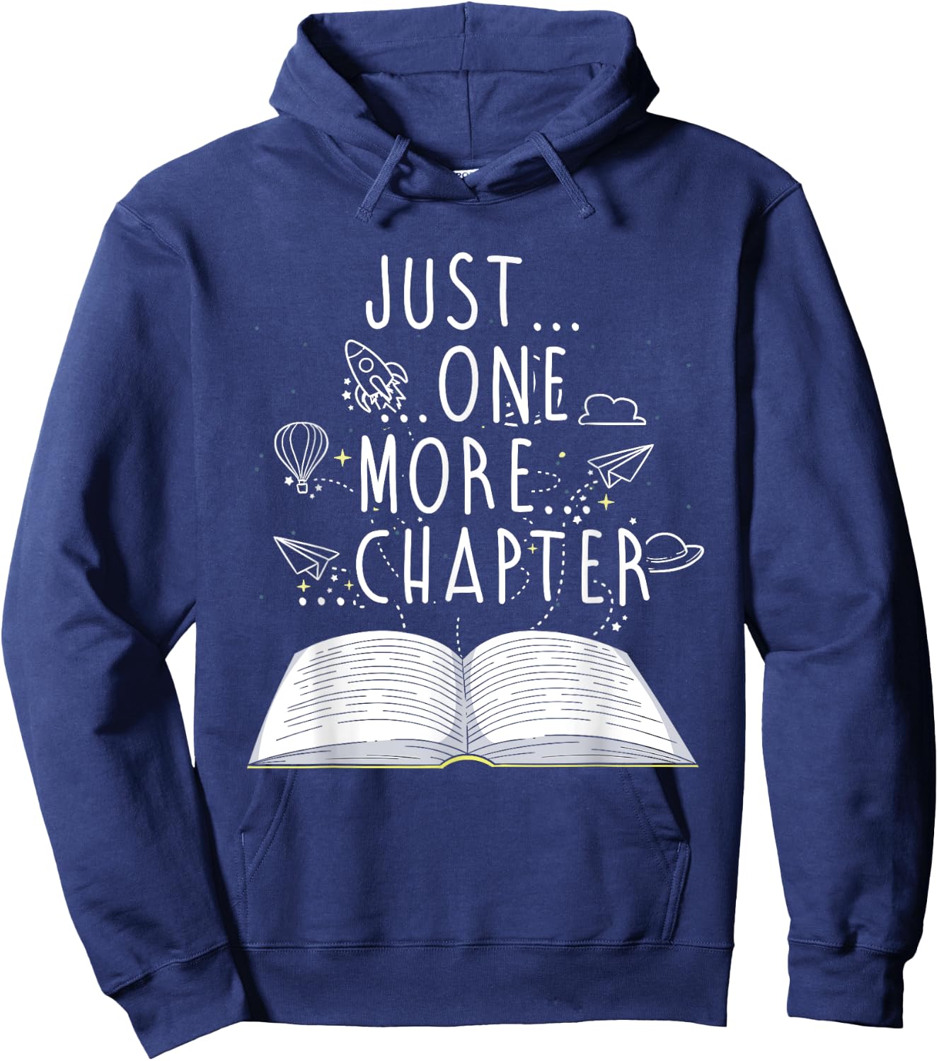 Reader Gifts Just One More Chapter Bookworm Reading Books Hoodie - Hoodie | Navy