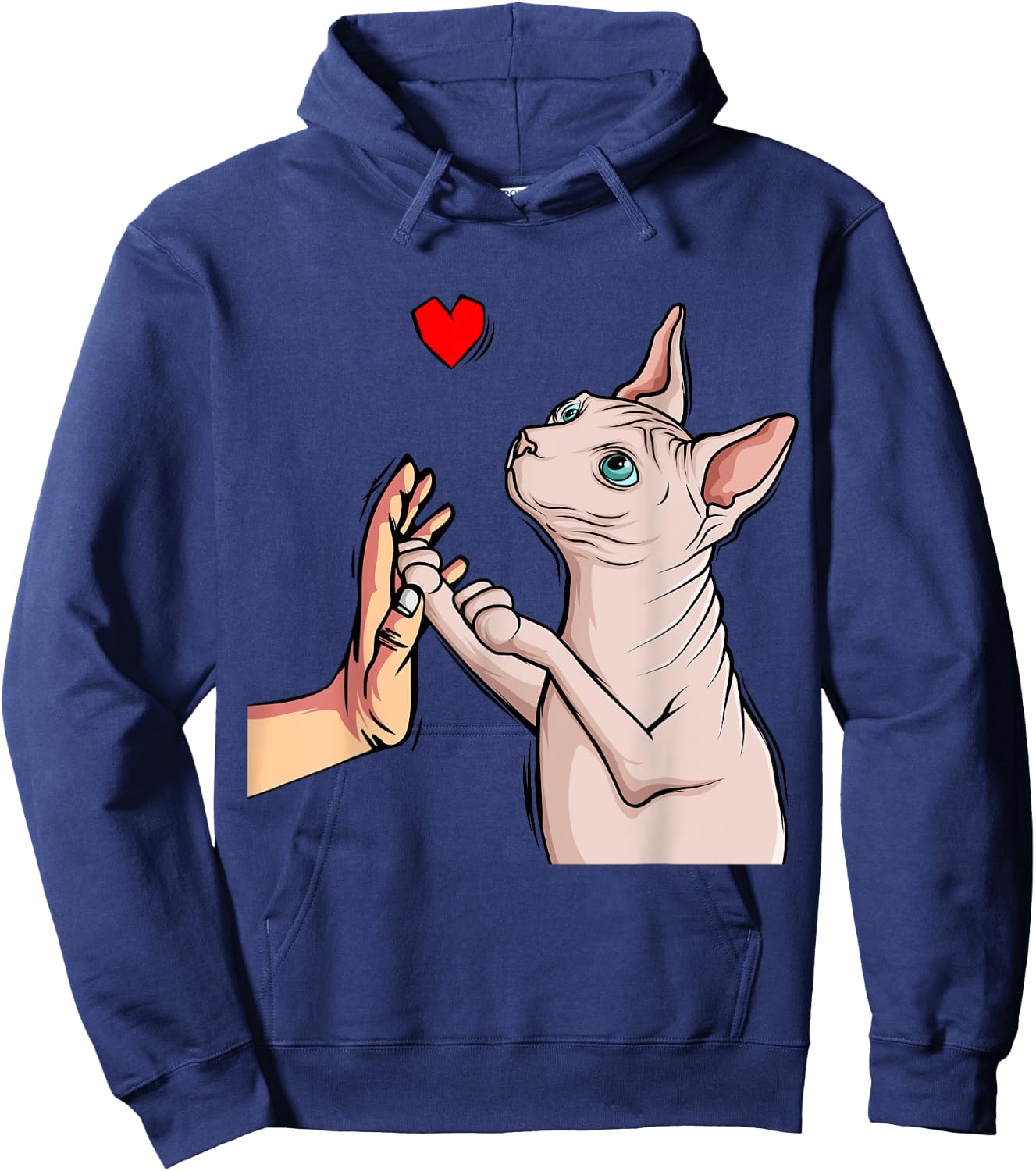 Sphynx Cat Sphinx Hairless Cat Owner Lovers Women Kids Hoodie - Hoodie | Navy