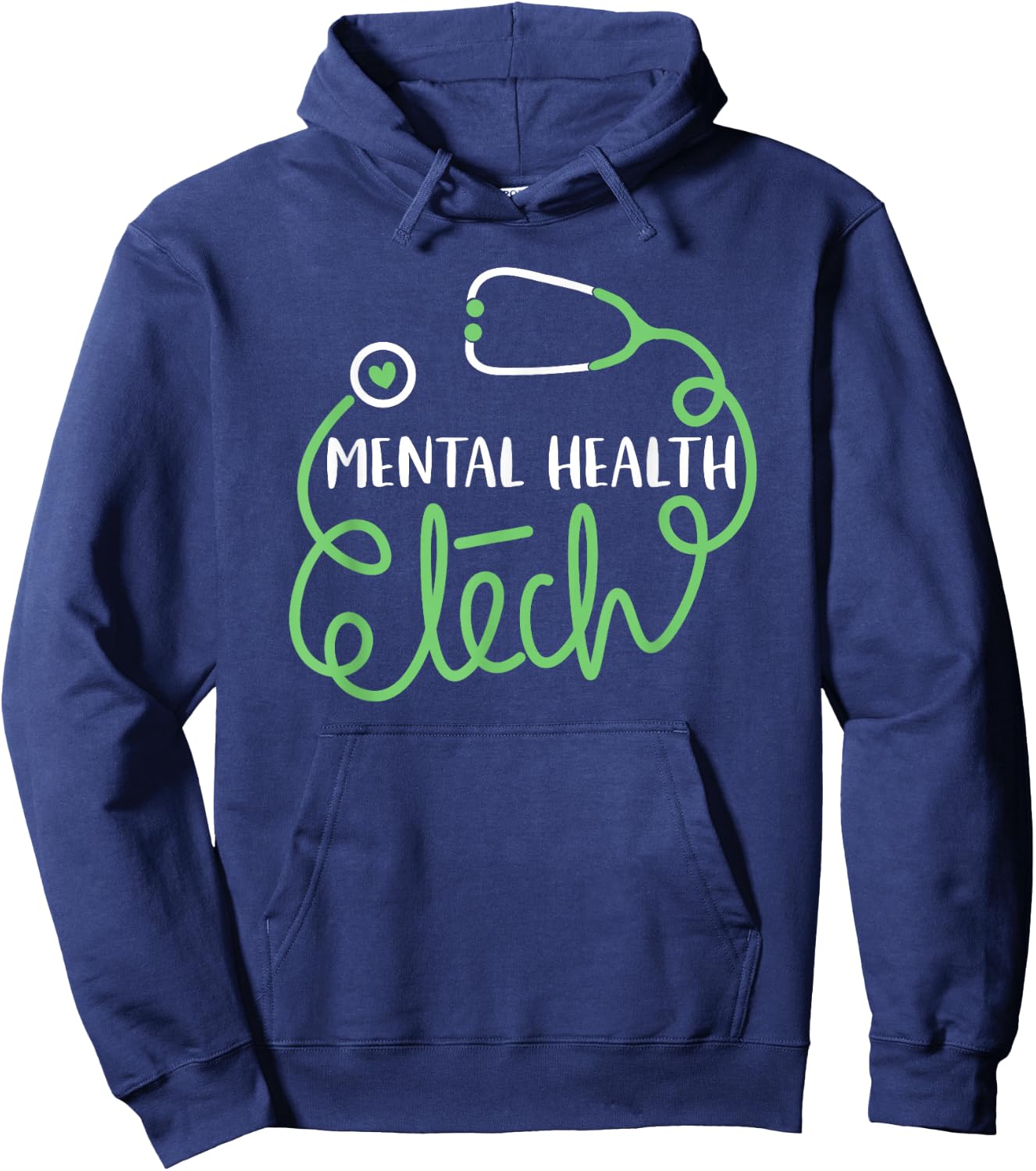 Psychiatric Technologist Psych Technician Mental Health Tech Hoodie - Hoodie | Navy