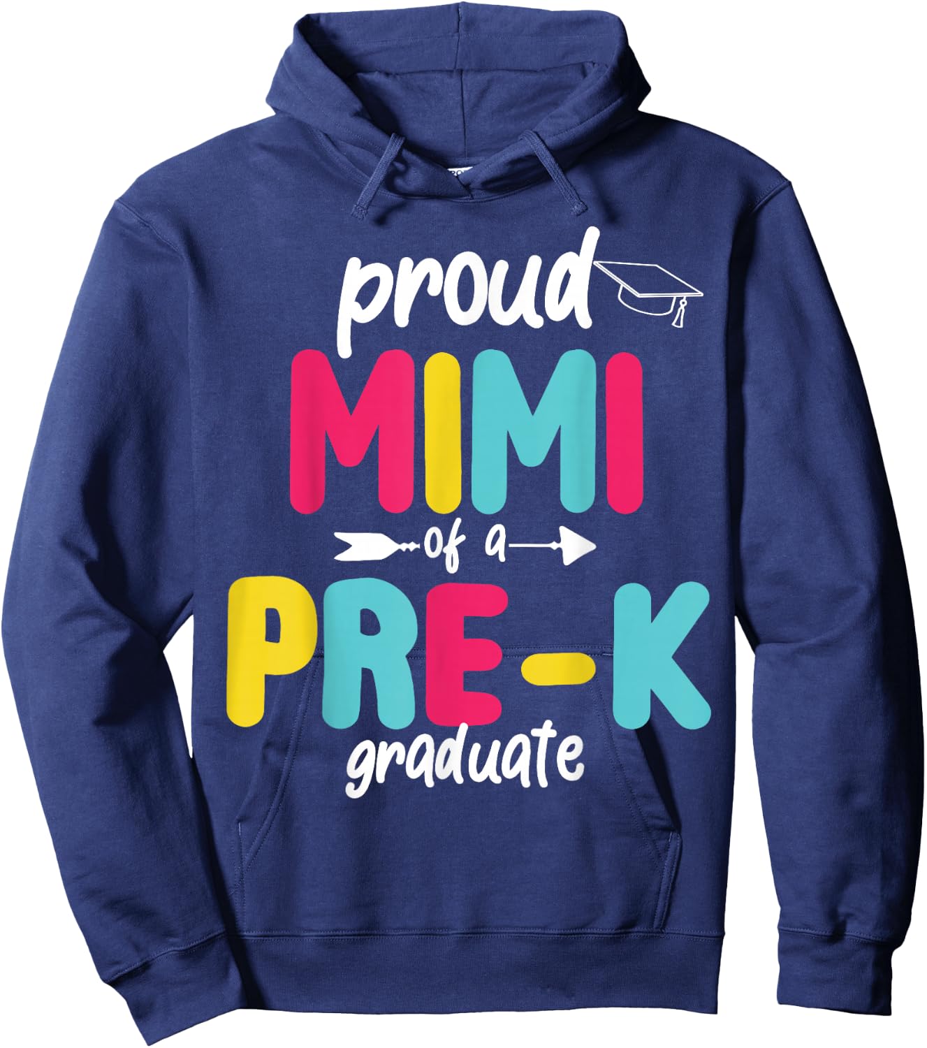 Proud Mimi of Preschool Graduate Pre-K Class of 2026 Hoodie - Hoodie | Navy