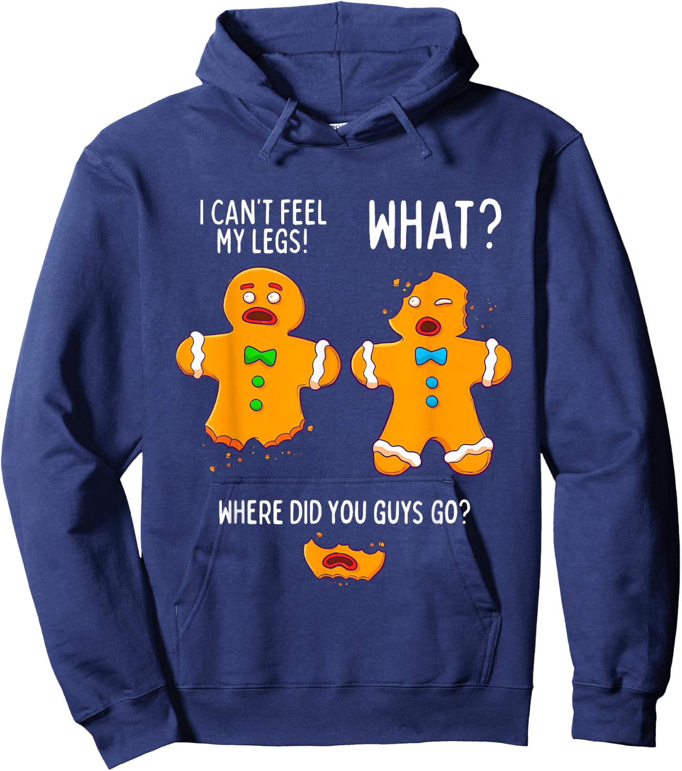 Funny Gingerbread Men Christmas Xmas Cookie Man Baking Gift Hoodie - Hoodie | Navy