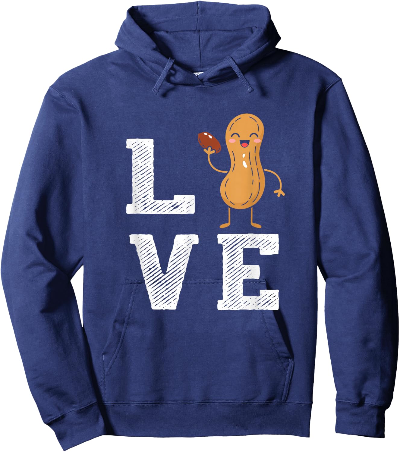 Peanut Love - Peanut Lover Funny Hoodie - Hoodie | Navy