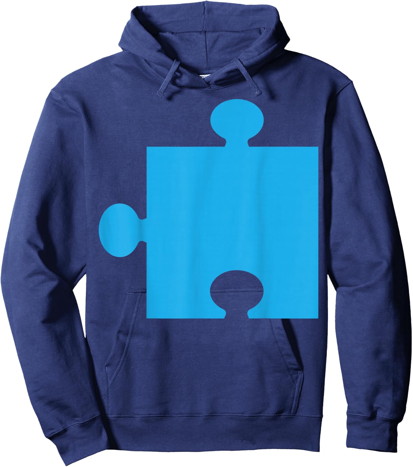 Puzzle 2 Easy Puzzle Pieces Couple Halloween Costume Hoodie - Hoodie | Navy