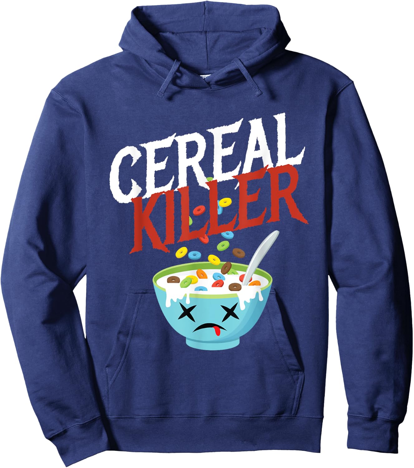 Cereal Killer I Costume Breakfast Cereal Halloween Party Hoodie - Hoodie | Navy