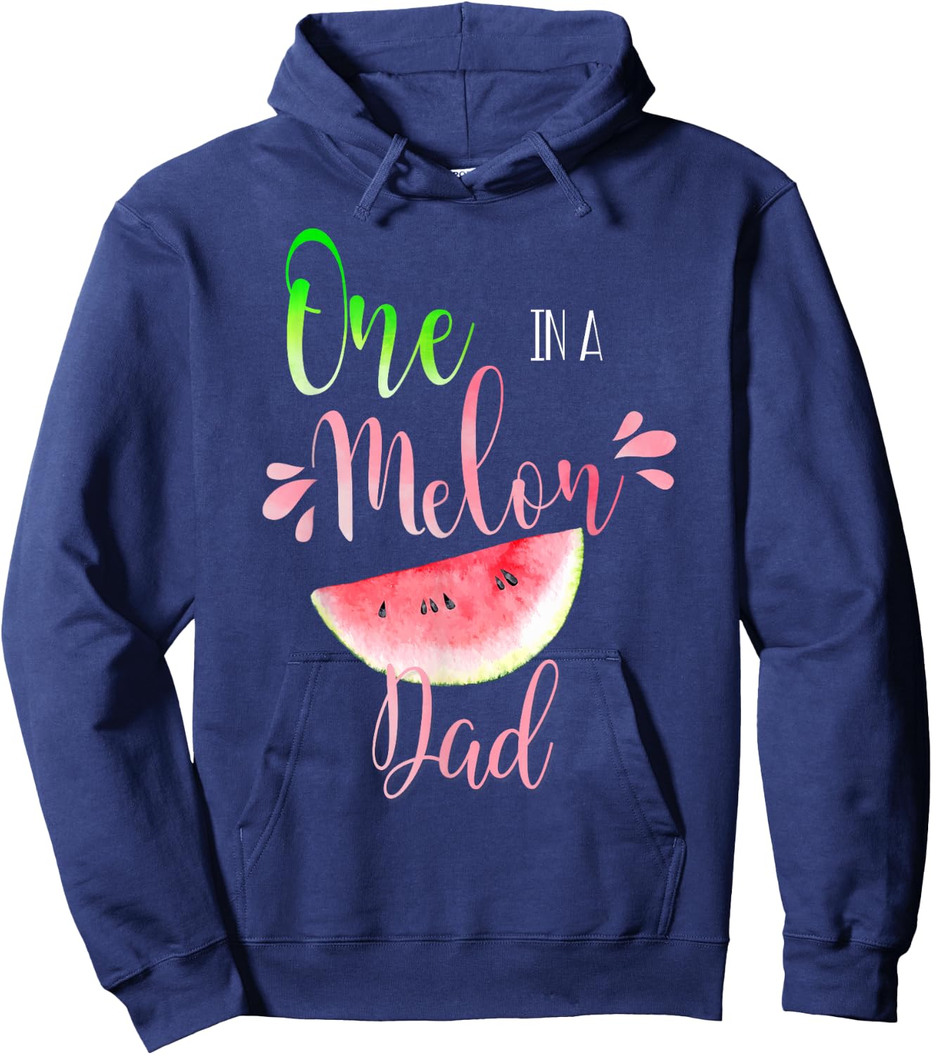 One In A Melon Mom Shirt Birthday Matching Group Hoodie - Hoodie | Navy