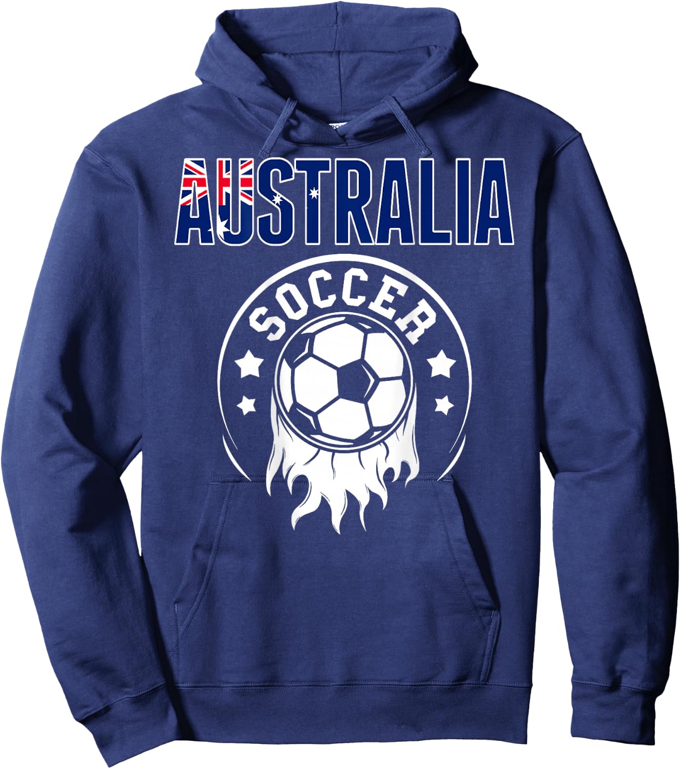 Australia Soccer Fans Jersey Australian Flag Football Lovers Hoodie - Hoodie | Navy