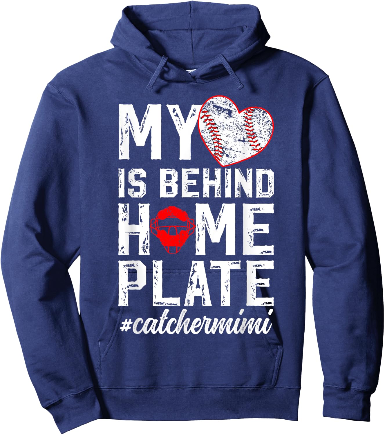Proud Baseball Catcher Mimi of A Baseball Catcher Hoodie - Hoodie | Navy