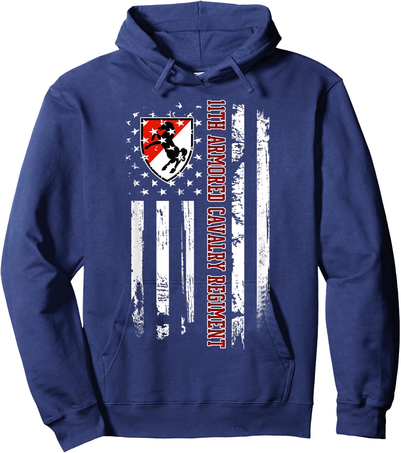 11th Armored Cavalry Regiment Veteran Veterans Day Christmas Hoodie - Hoodie | Navy