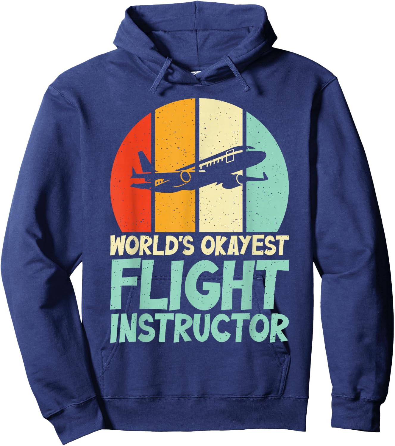 Worlds okayest Flight Instructor Hoodie - Hoodie | Navy