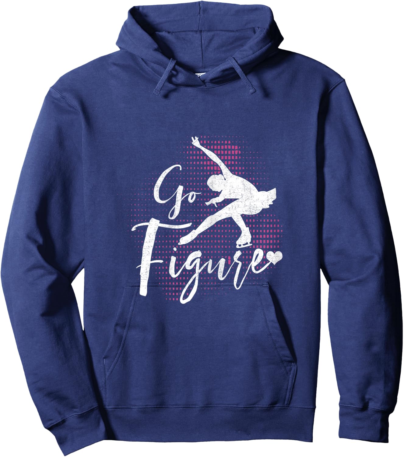 Funny Ice Skating Lover Graphic Women Girls Figure Skating Hoodie - Hoodie | Navy