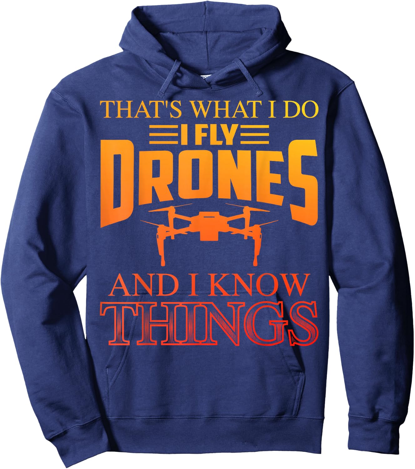 Funny Drone Art Women Boys Drone Racing Drone Pilot Hoodie - Hoodie | Navy