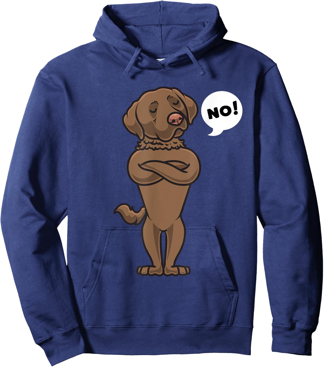 Stubborn Chesapeake Bay Retriever Dog funny Women Girls Kids Hoodie - Hoodie | Navy