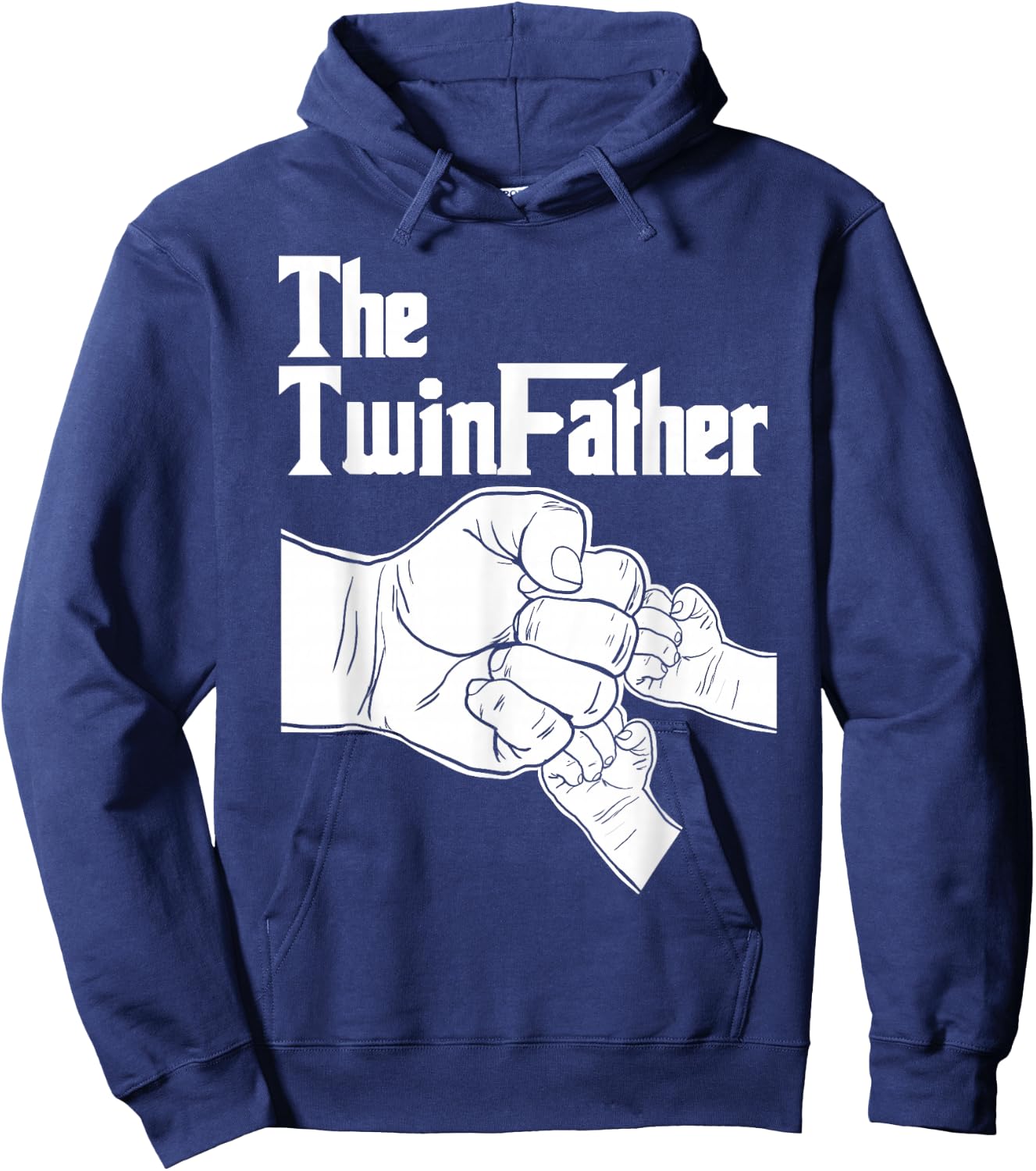 Miftees Twin The Twinfather of Twins Fist Bump Hoodie - Hoodie | Navy