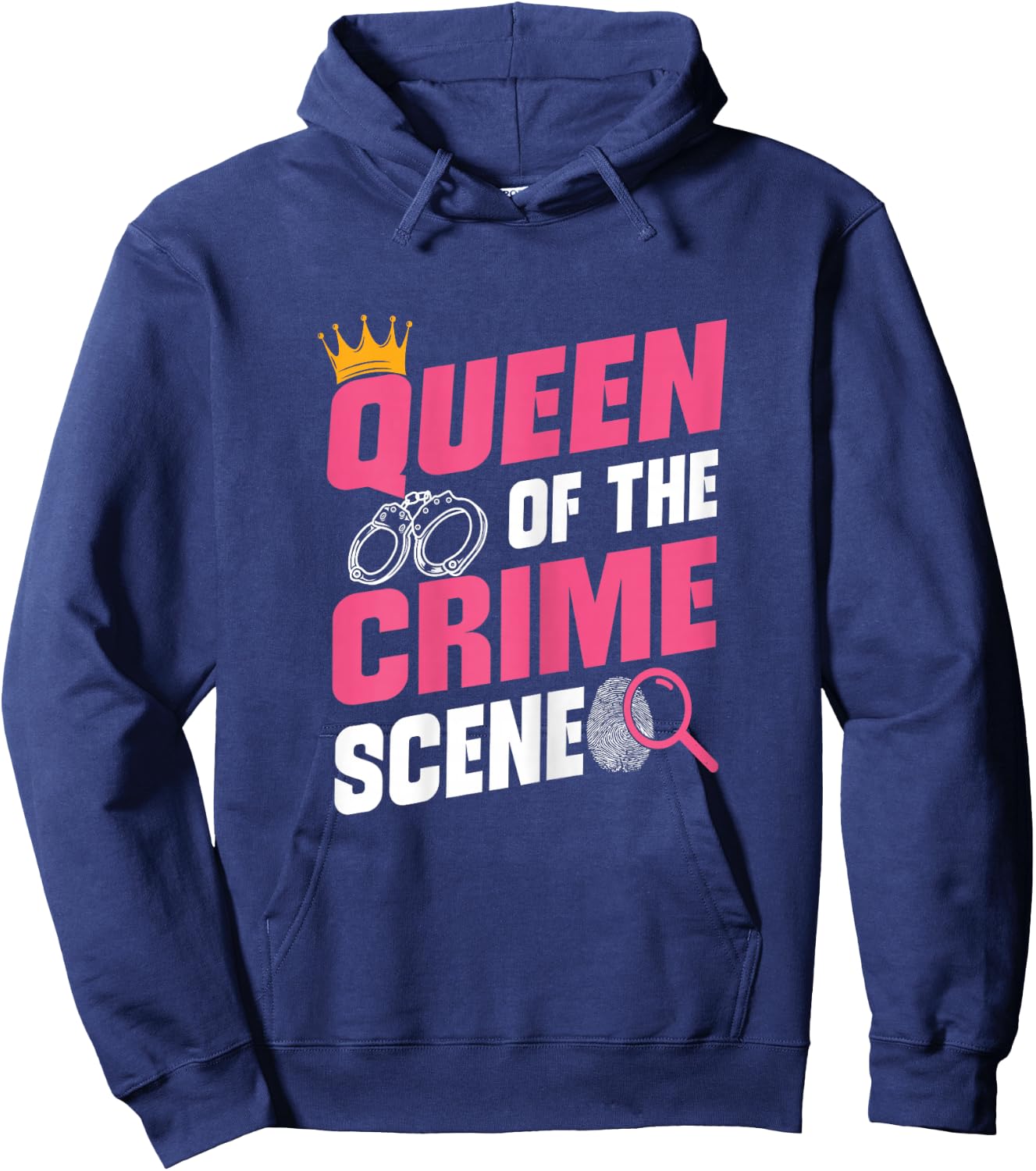 Queen Of Crime Scene Forensic Science Evidence Technician Hoodie - Hoodie | Navy