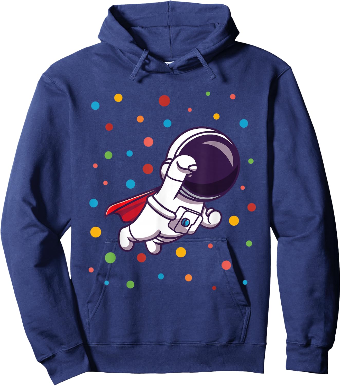 Dot Day Shirt Polka Dots Astronaut Kids Boys Youths Hoodie - Hoodie | Navy