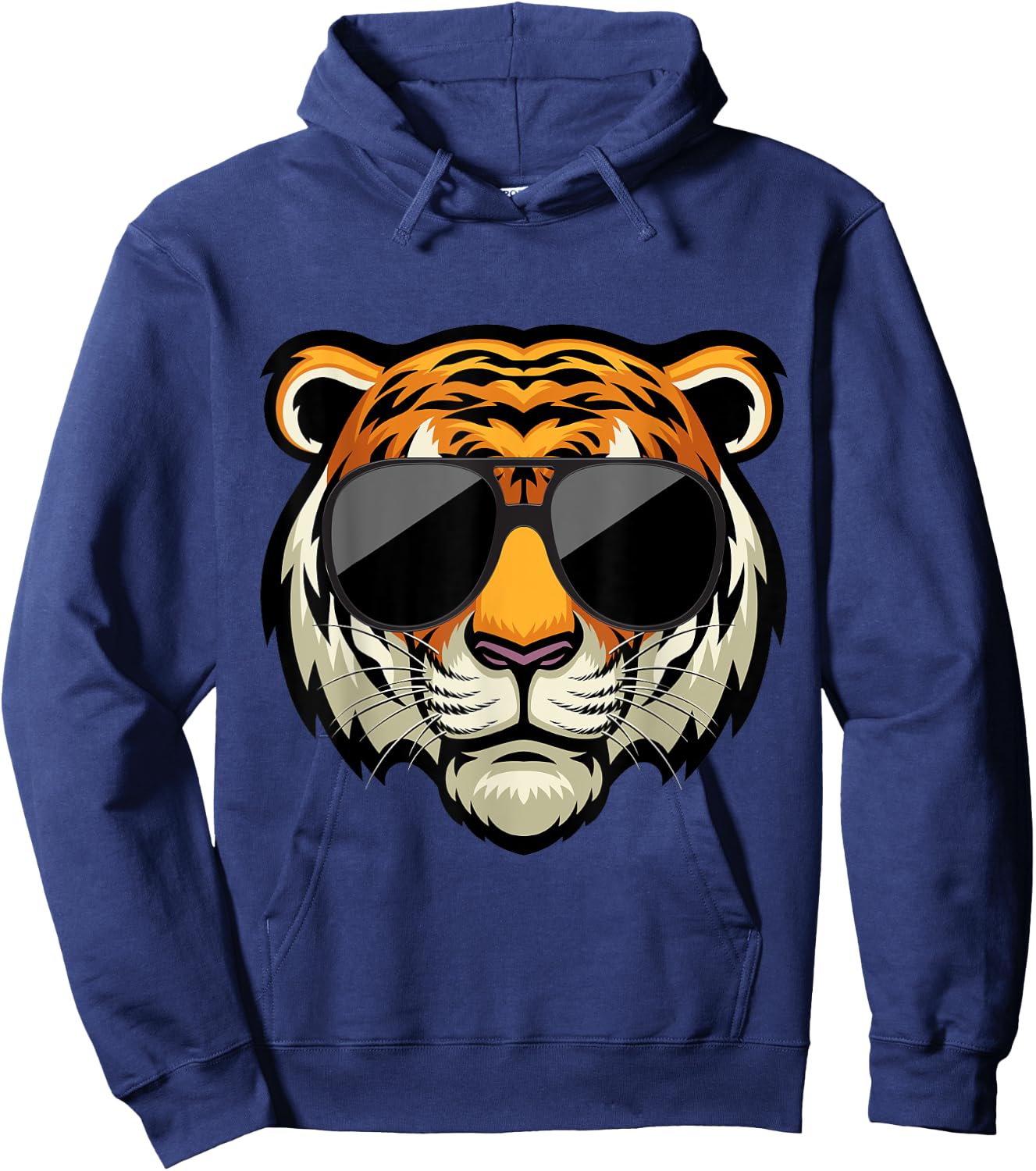 Cool Tiger Striped Animal Design Theme Party For Boys Girls Hoodie - Hoodie | Navy