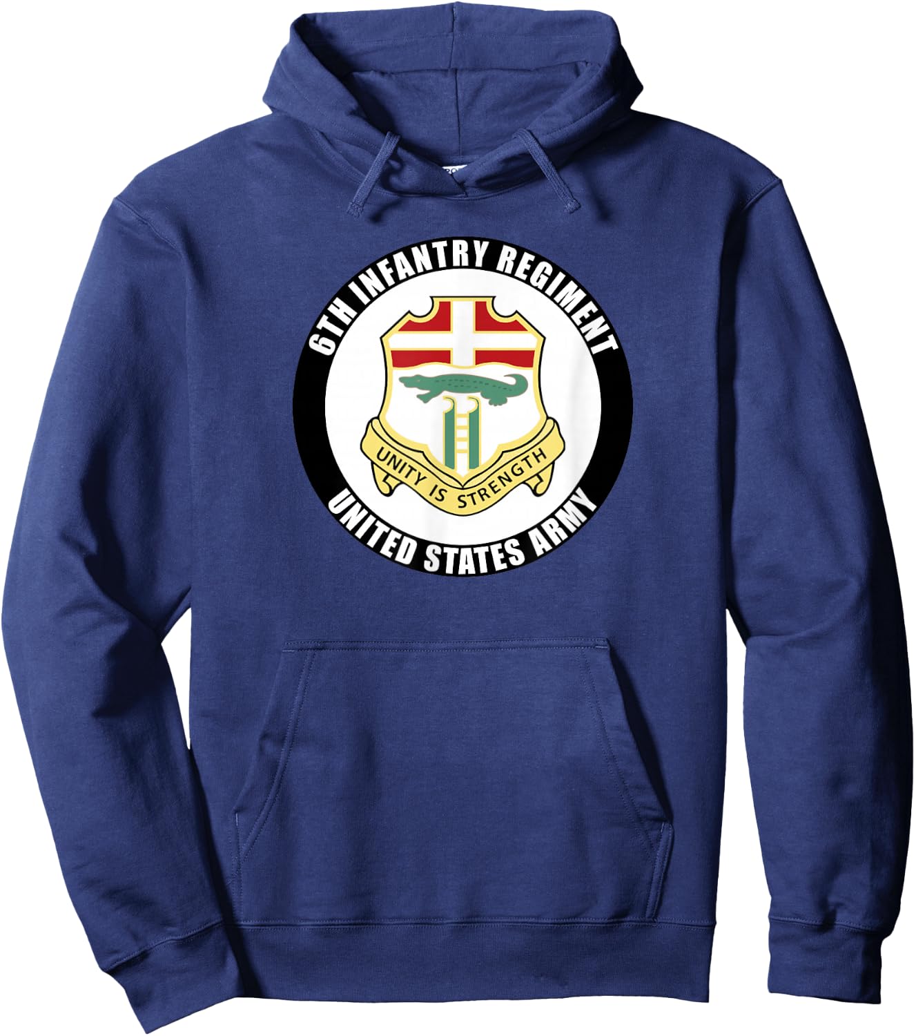 6th Infantry Regiment United States Army Veteran Military Hoodie - Hoodie | Navy