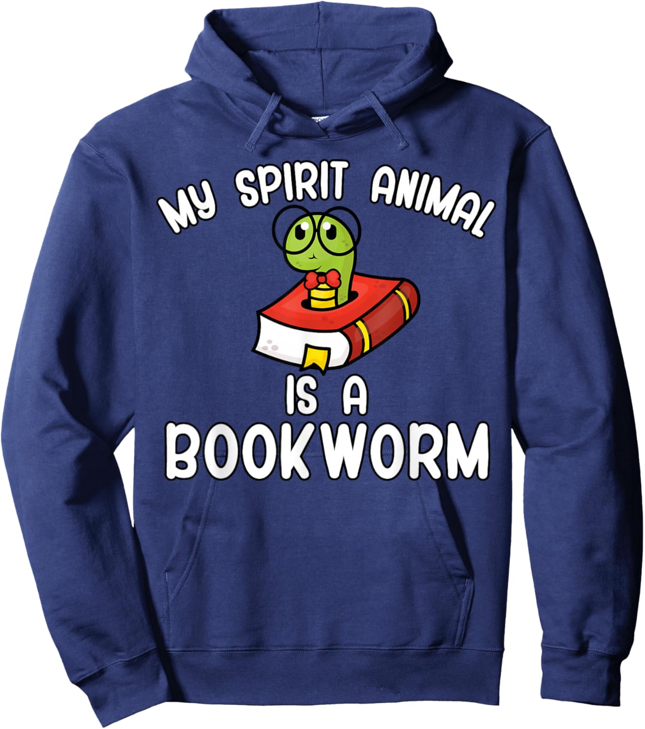 My spirit animal is a bookworm Hoodie - Hoodie | Navy