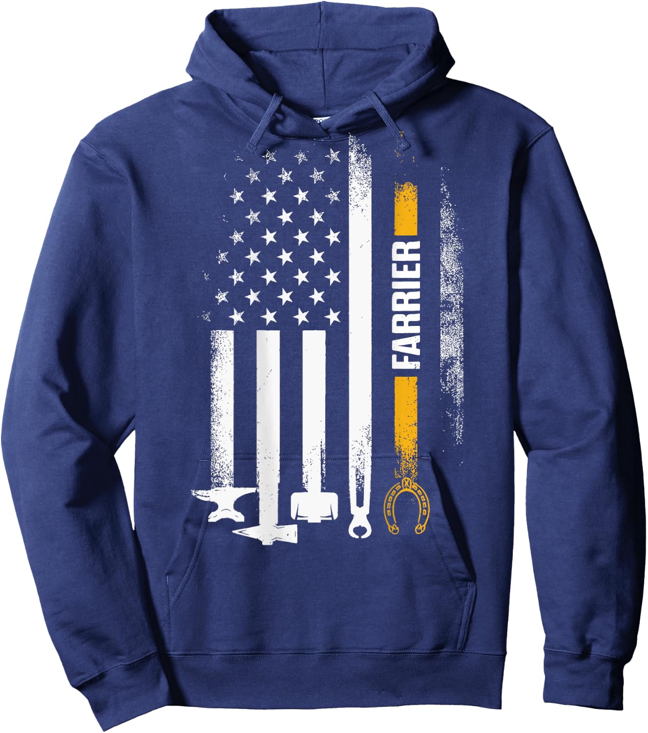 America Flag Farrier Hoodie - Hoodie | Navy