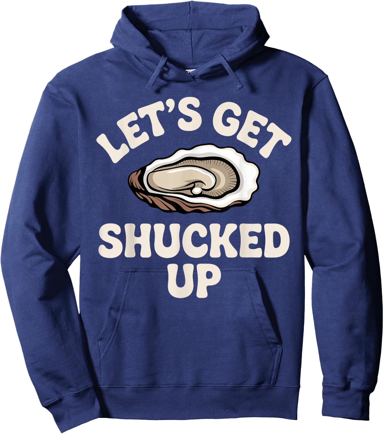 Cute Oyster Design Women Kids Sea Food Oyster Lover Hoodie - Hoodie | Navy