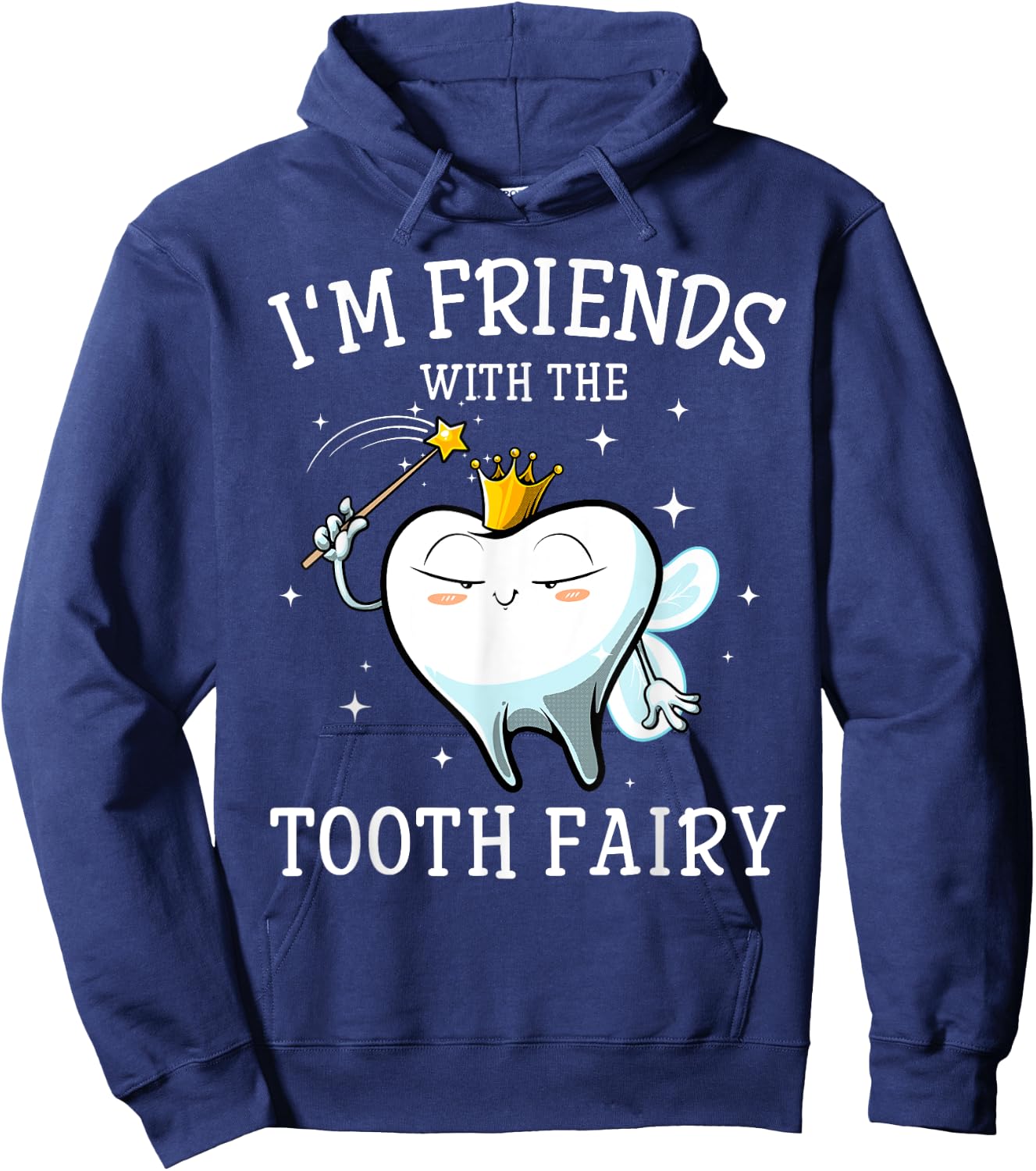 Cool Tooth Fairy Art Men Women Oral Dentist Dental Assistant Hoodie - Hoodie | Navy