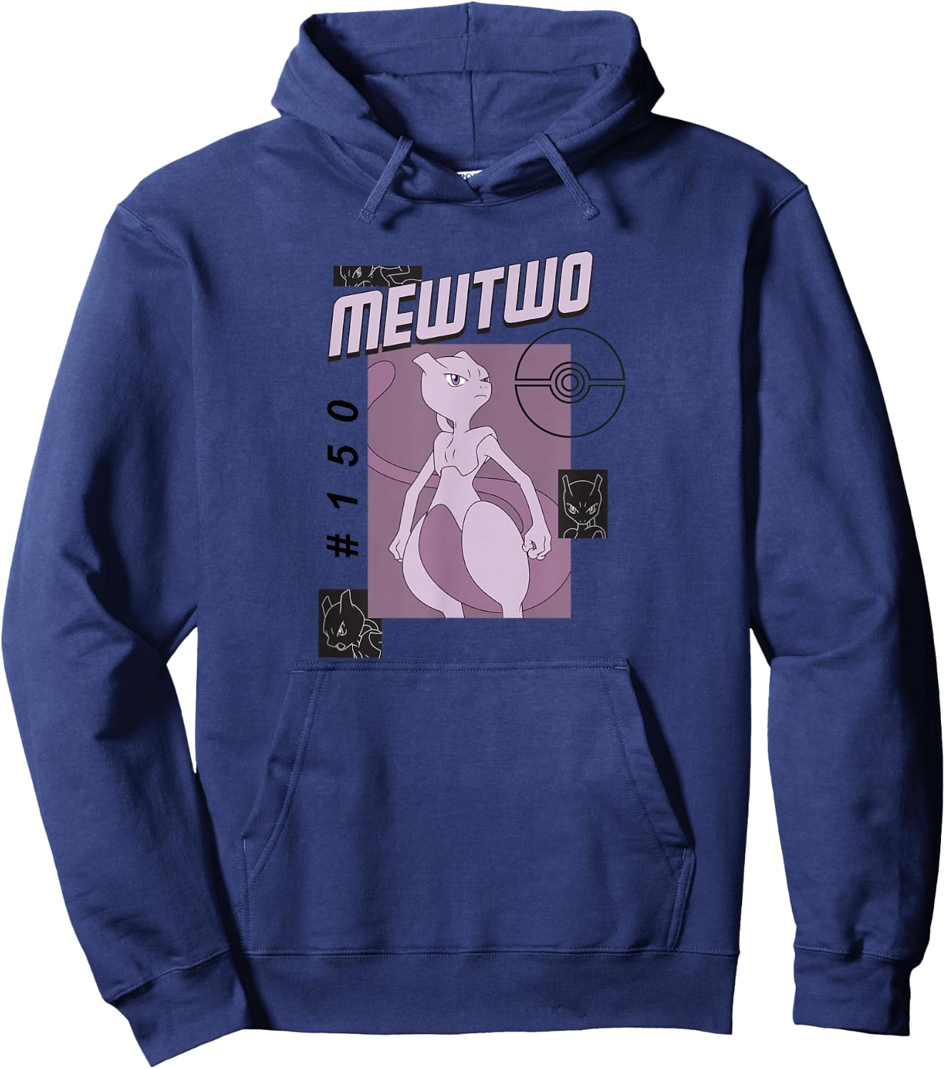 Pokemon Mewtwo #150 Hoodie - Hoodie | Navy