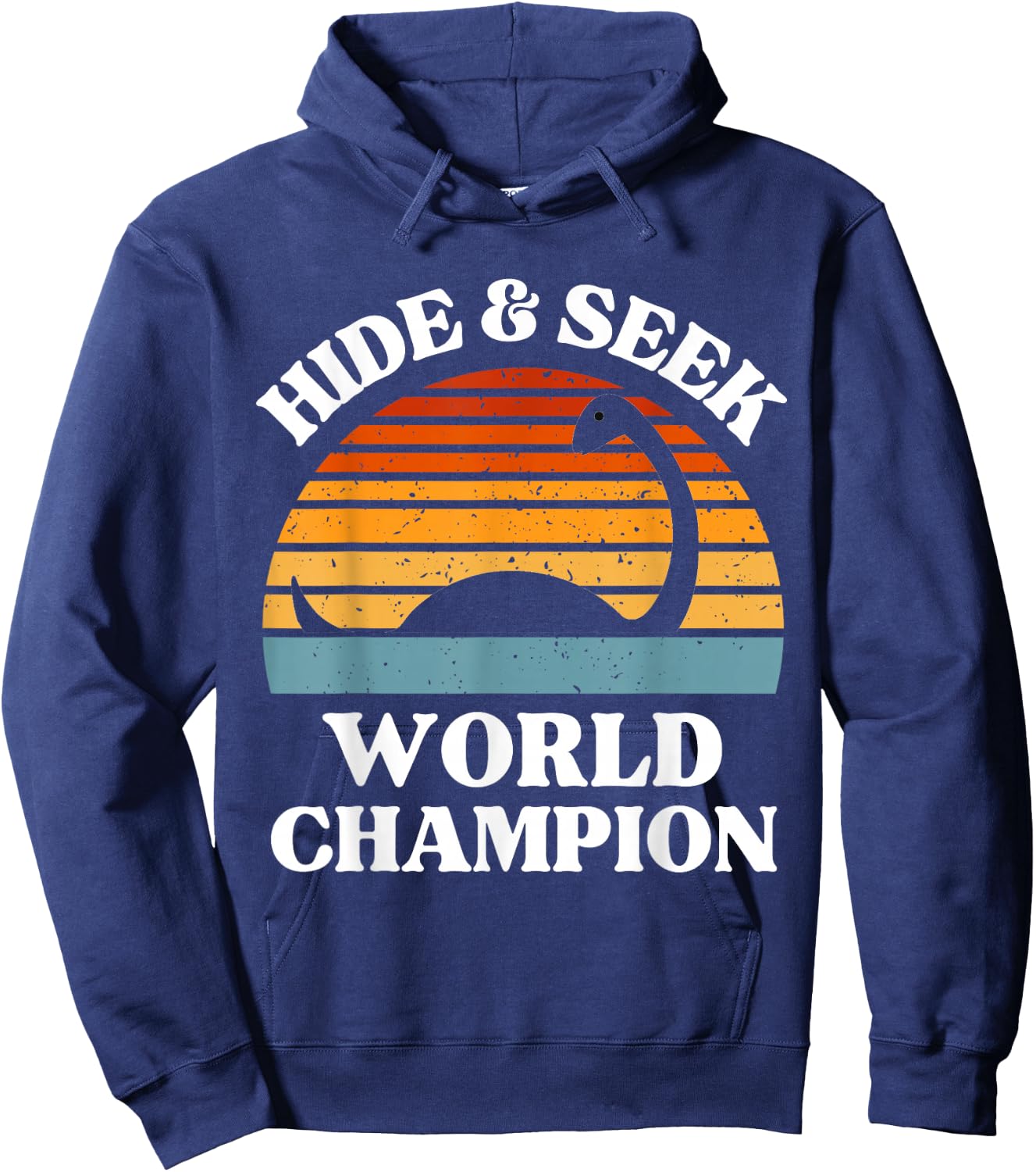 Loch Ness Monster Hide and Seek World Champion Nessie Hoodie - Hoodie | Navy