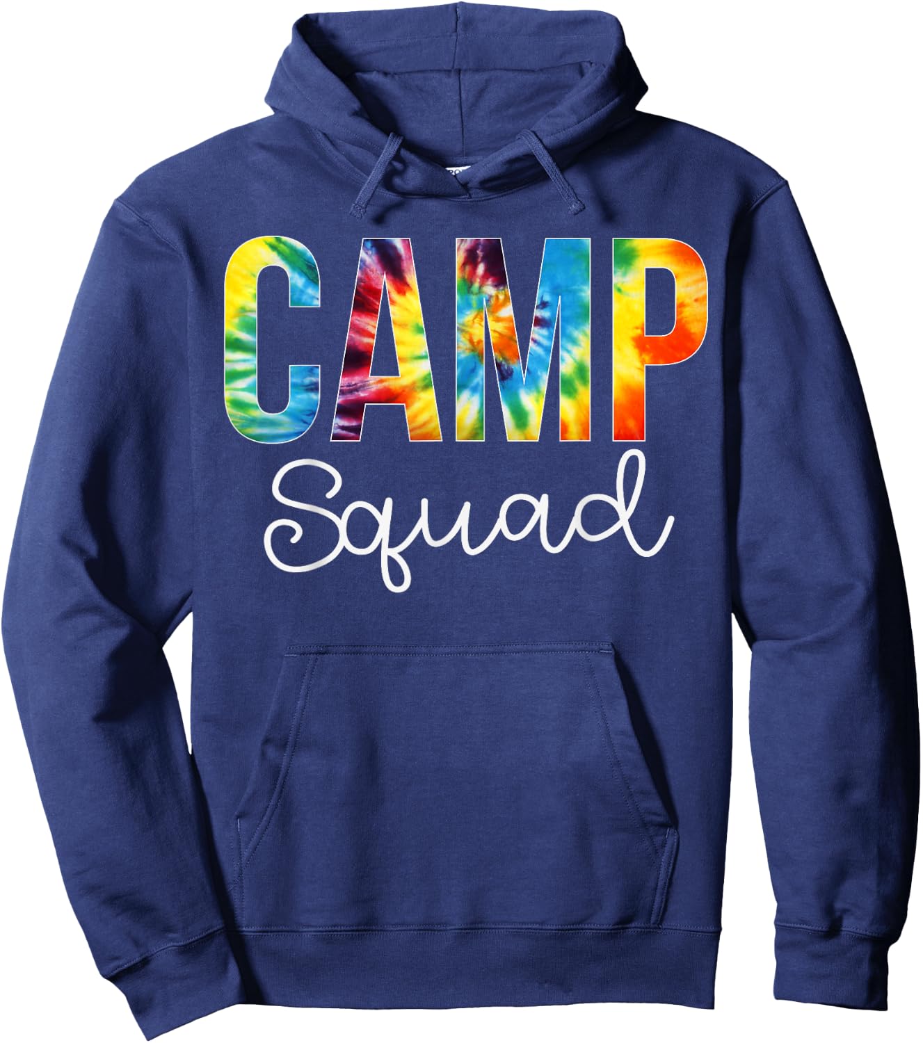 Camp Squad Tie Dye Appreciation Day Hello Back To School Hoodie - Hoodie | Navy