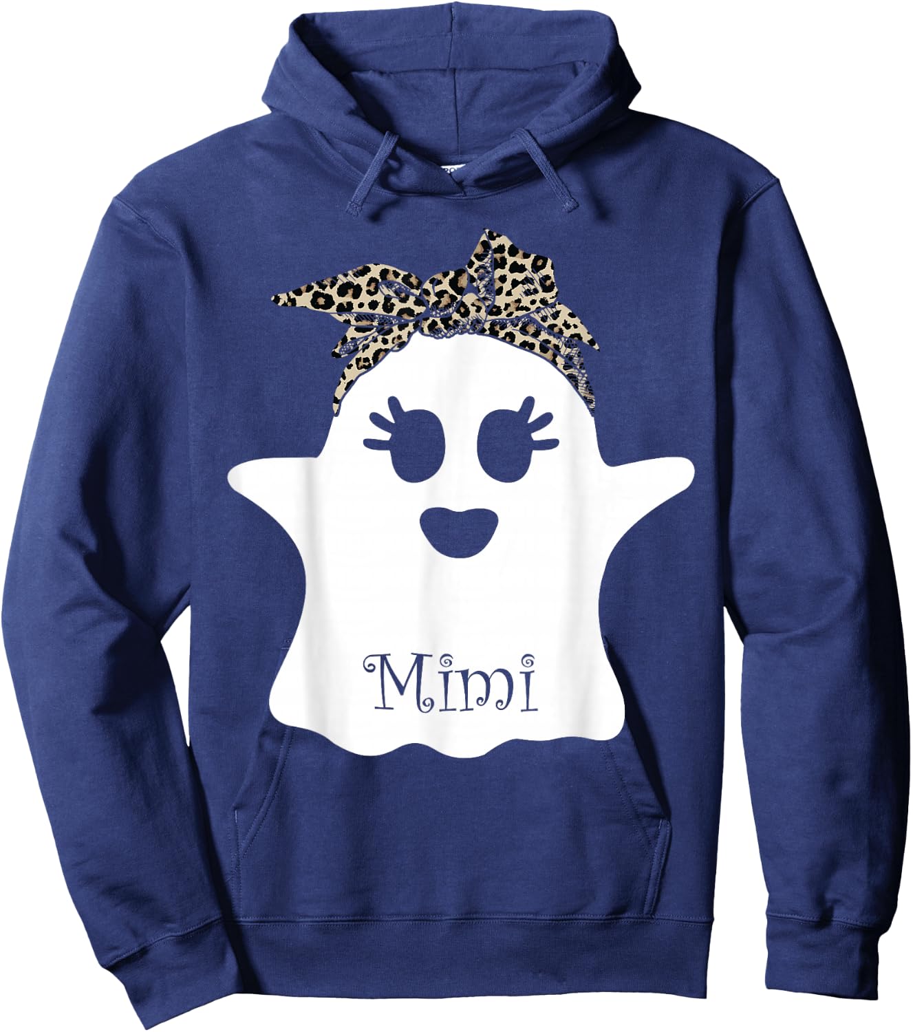 mb Spooky Mimi Ghost Bandana Boo Halloween Family Matching Hoodie - Hoodie | Navy
