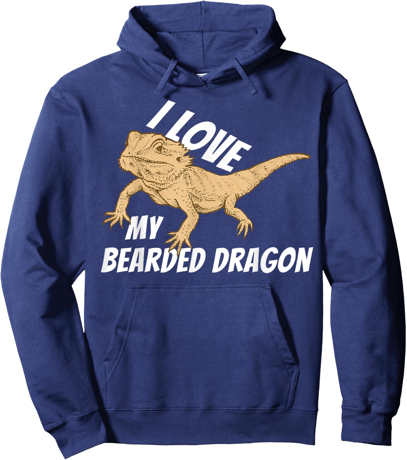I Love My Bearded Dragon Shirt Hoodie - Hoodie | Navy