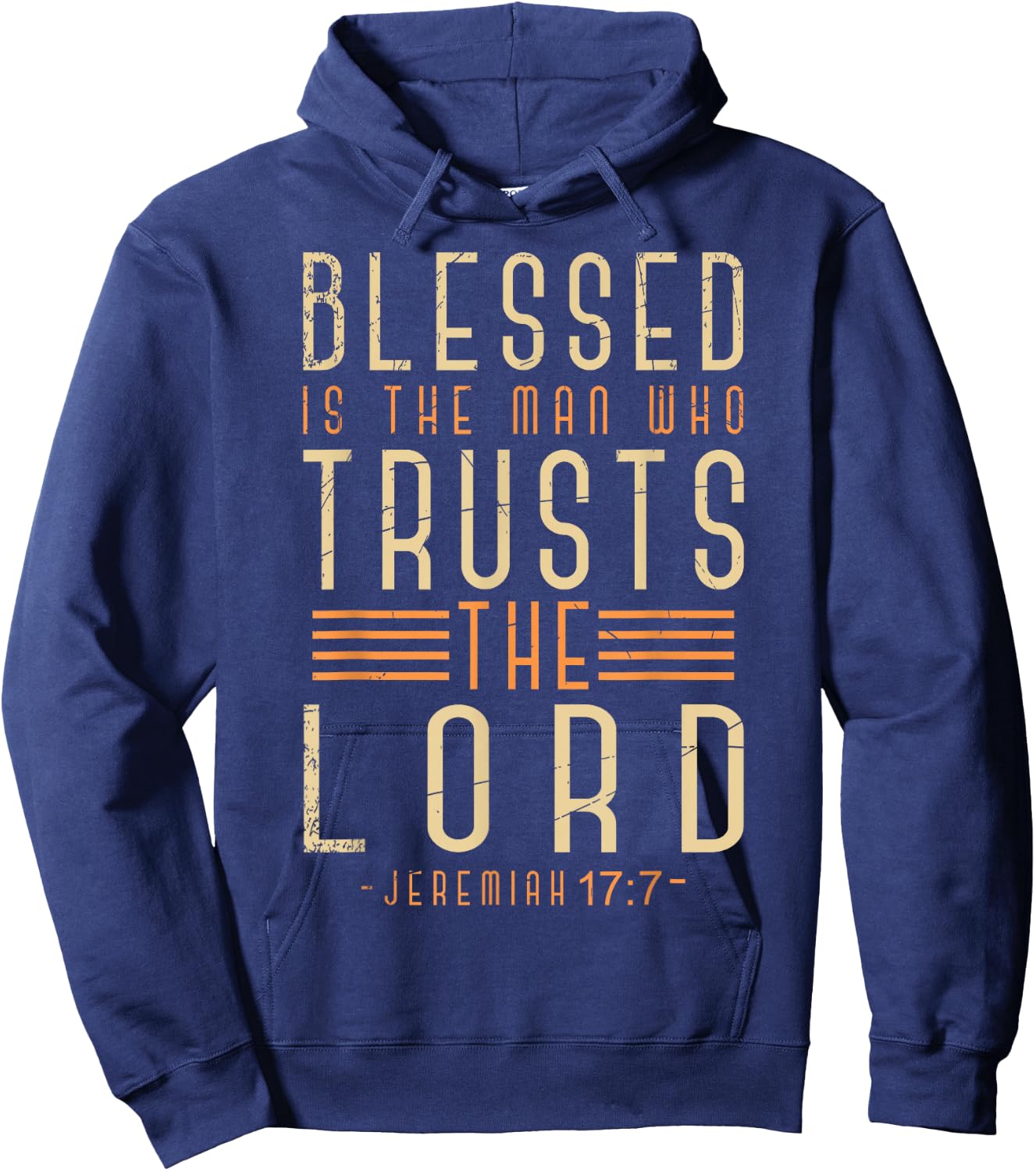 Bible Verse Christian God Savior Devotee Men Gift Jesus Hoodie - Hoodie | Navy