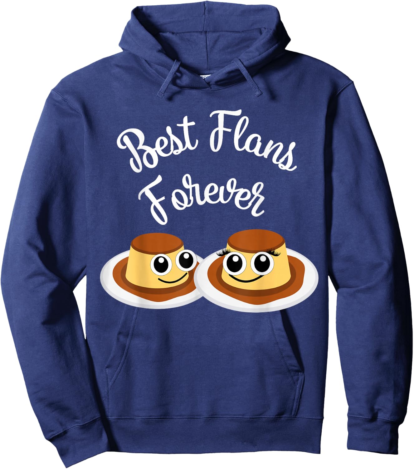 Best Flans Forever - Funny Best Friends Forever Hoodie - Hoodie | Navy